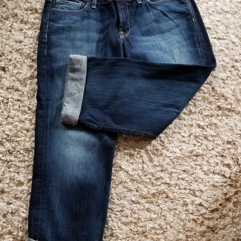 Lucky brand sweet and straight cropped jeans